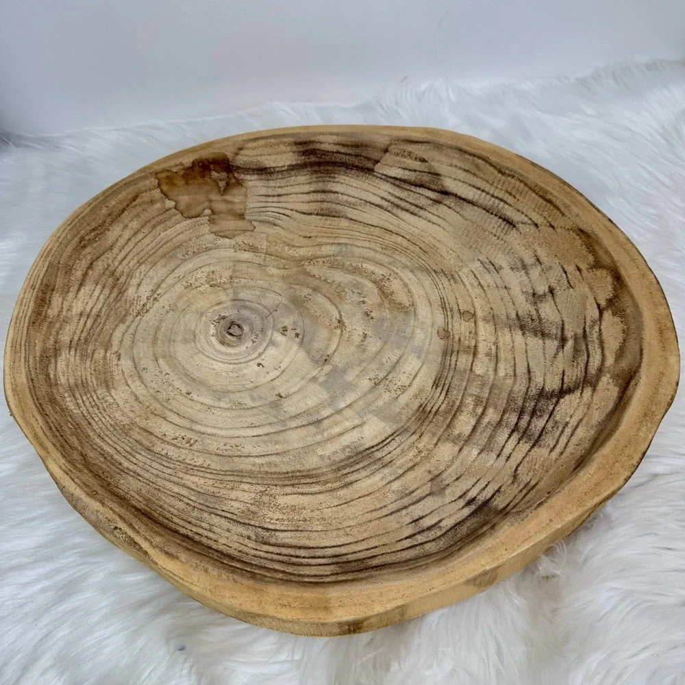 Pier 1 Natural Wood Decorative Tray